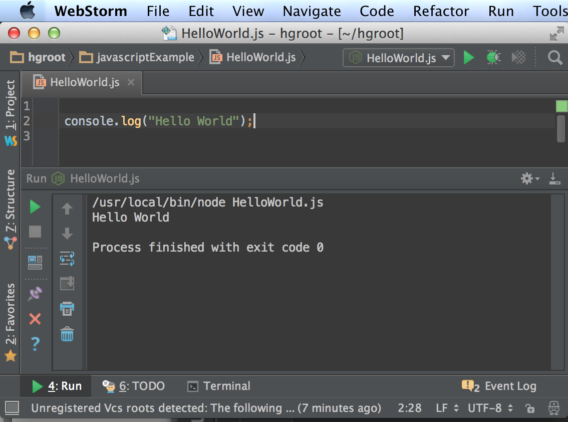 Webstorm Editor