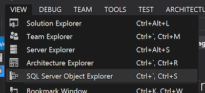 SQL Server Object Explorer